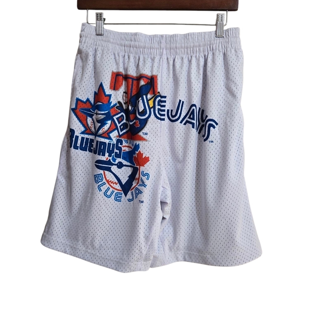 Mitchell & Ness Blue Jays White Mesh Men's Shorts. Brand New With Tags